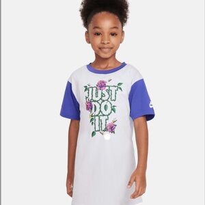 NWT Nike Little Kids' Graphic T-Shirt Dress Sz 6X